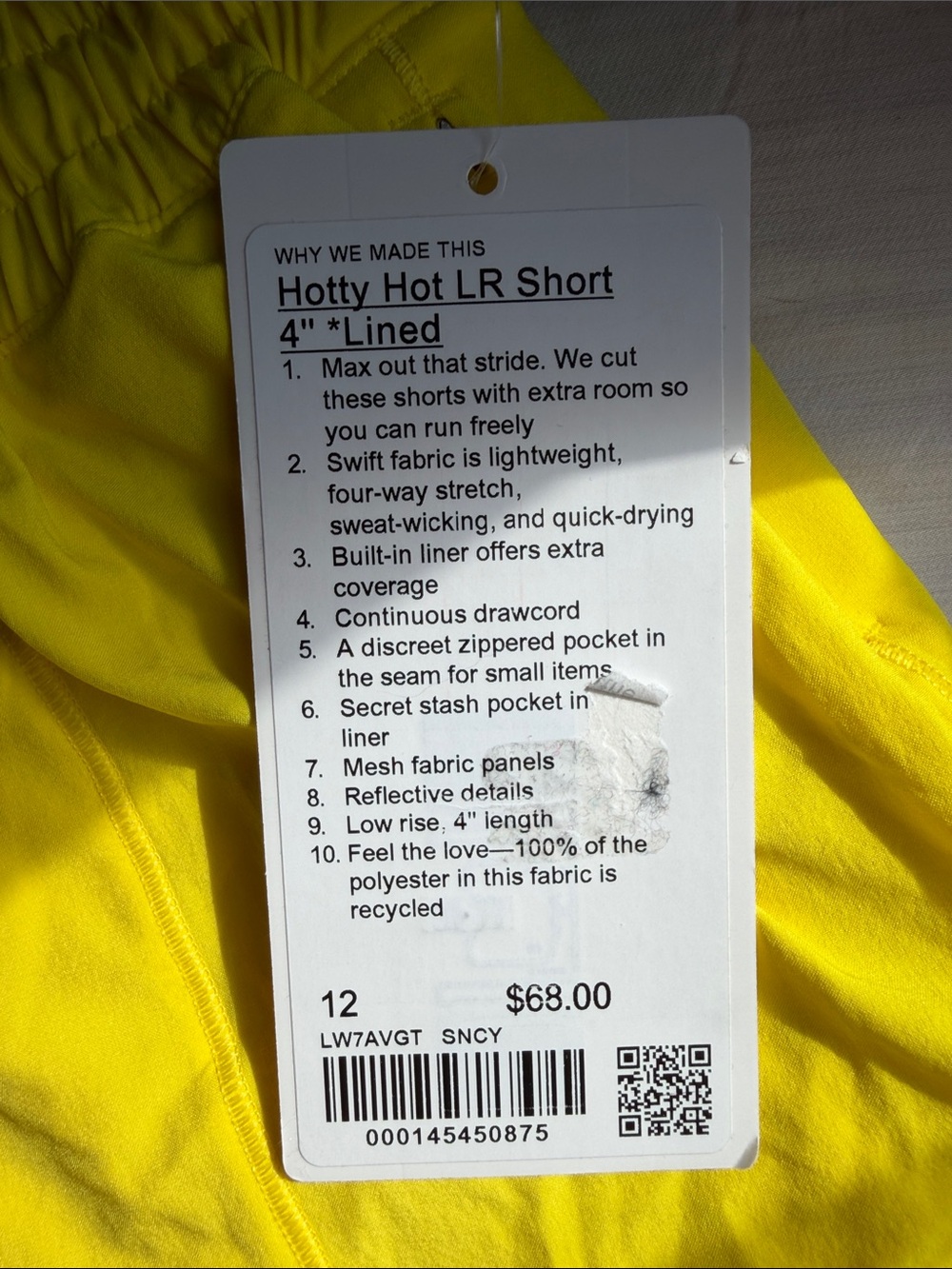 Hotty Hot LR Short 4in lined - Picture 2 of 4